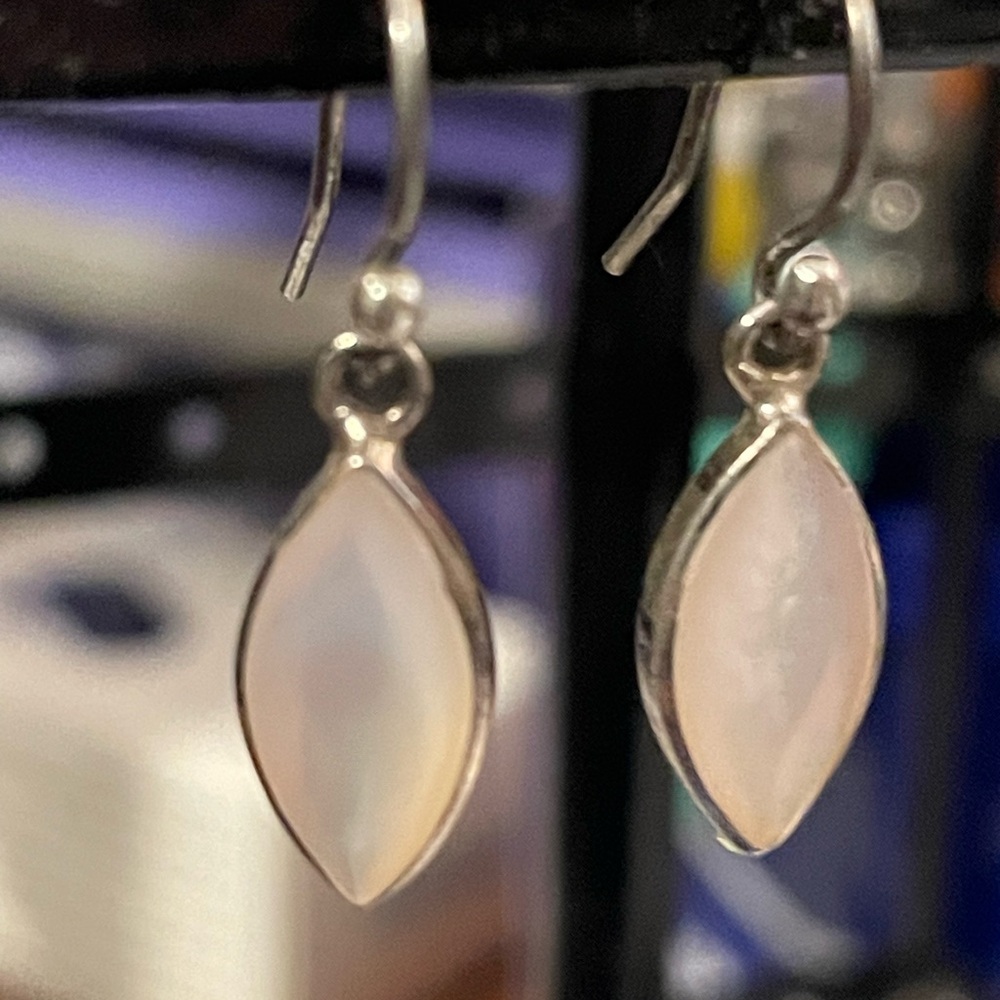 Ivory mother of pearl earrings
